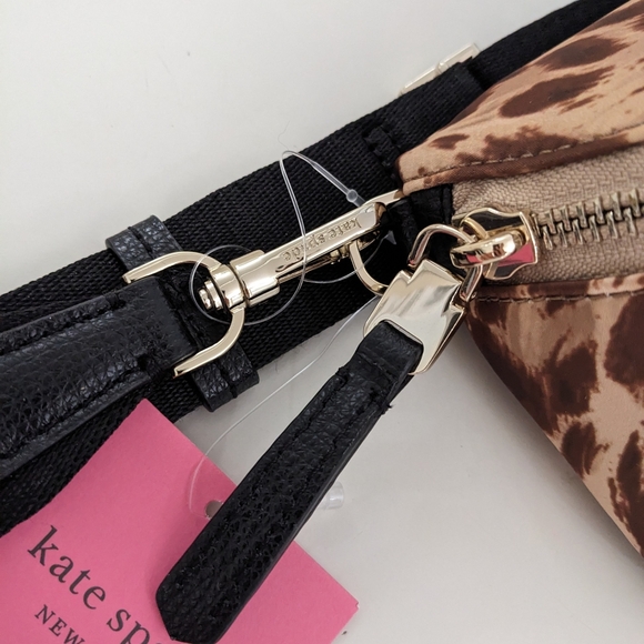 NWT! Kate Spade New York Taylor Leopard Medium Belt Bag In Natural - Picture 3 of 14